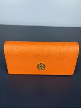 Tory Burch glasses case saffiano leather